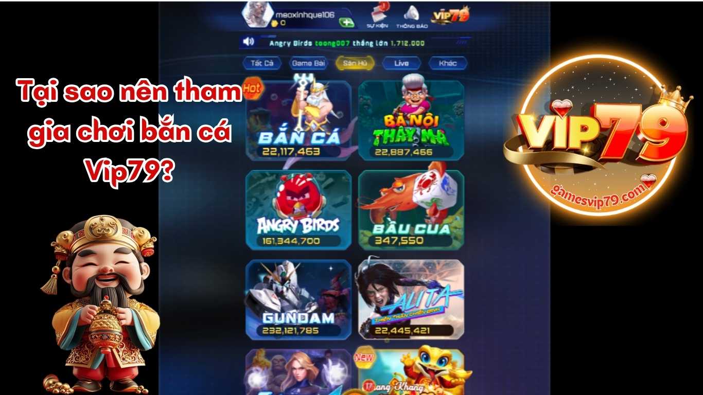 Tại sao nên tham gia chơi bắn cá Vip79?